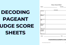 pageant judge score sheets