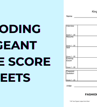 pageant judge score sheets