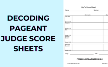 pageant judge score sheets