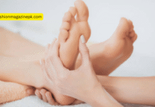 Sensual foot fetish massage with candle-lit atmosphere