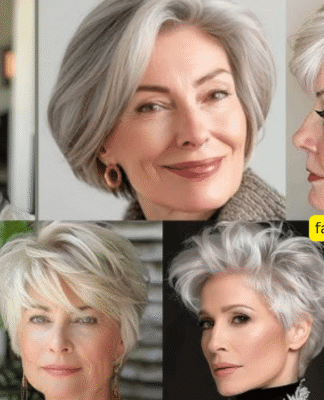 Wash and wear haircuts for women over 60 with thin and fine hair