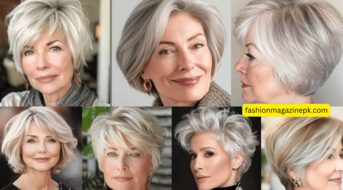 Wash and wear haircuts for women over 60 with thin and fine hair